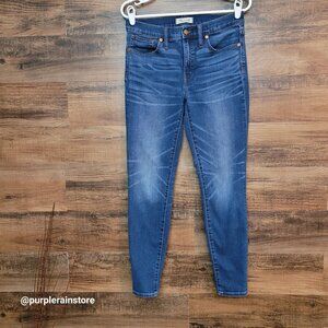 Madewell Jeans 28 Skinny 9" High Rise Creston Wash J4624 Tummy Control Stretch